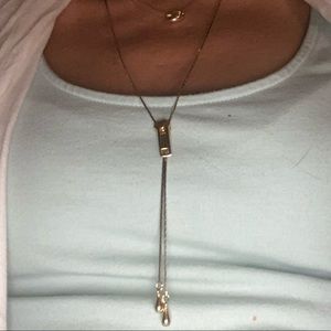 Gold zipper Necklace